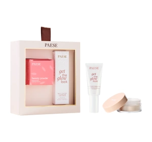 Paese All About The Base 01 подарунковий набір для макіяжу крем-база під макіяж Get The Glow Look 30 мл + ячмінна пудра Beauty Powder 10 г