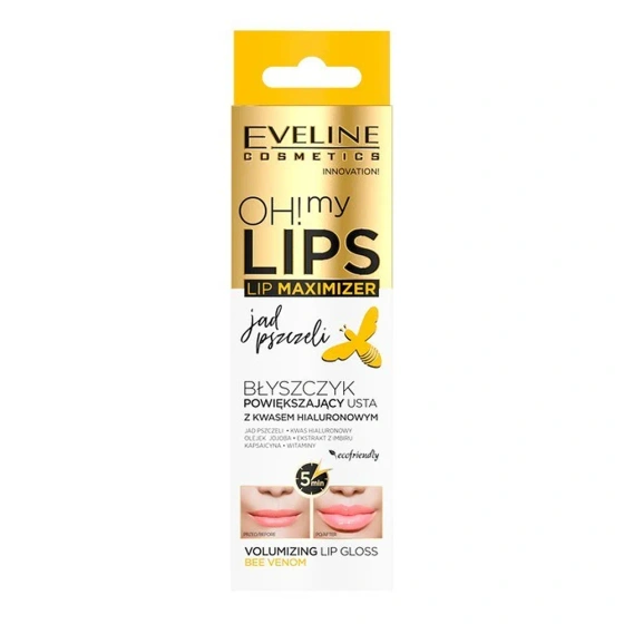 EVELINE OH MY LIPS LIP MAXIMIZER БЛЕСК УВЕЛИЧИВАЮЩИЙ ГУБЫ ПЧЕЛИНЫЙ ЯД 4,5МЛ