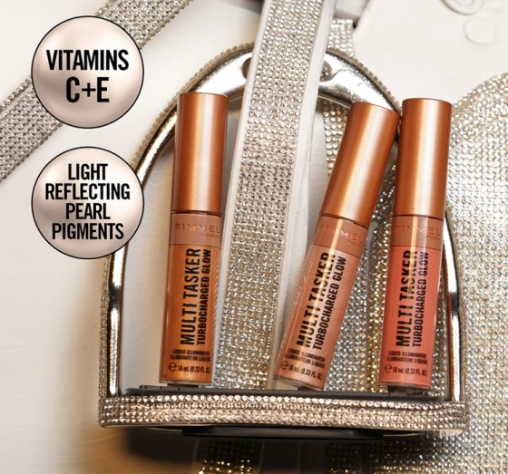 Rimmel Multi-Tasker Turbocharged Glow освітлюючі рідкі рум'яна 001 Not Basic B 10 мл