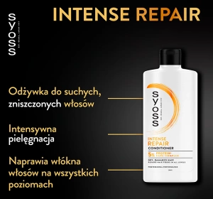 SYOSS REPAIR КОНДИЦІОНЕР ДЛЯ ПОШКОДЖЕНОГО І СУХОГО ВОЛОССЯ 440МЛ