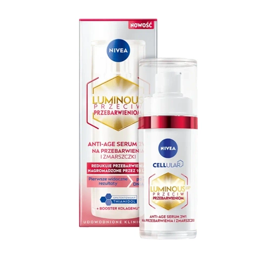 NIVEA CELLULAR LUMINOUS 360 ANTI-AGE СЫВОРОТКА 2В1 30МЛ