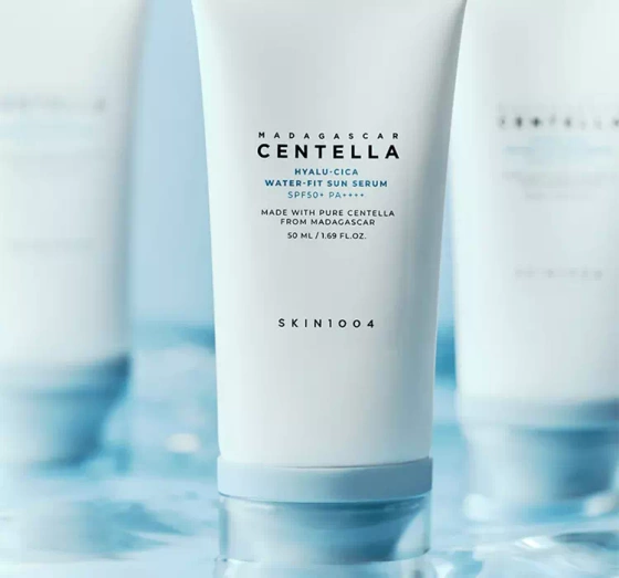 SKIN1004 HYALU-CICA WATER-FIT SUN SERUM SPF50+ ЗАХИСНИЙ КРЕМ ДЛЯ ОБЛИЧЧЯ 50МЛ