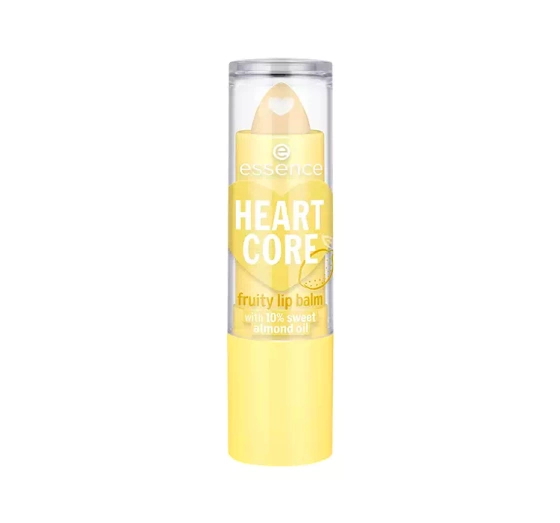 ESSENCE HEART CORE FRUITY LIP BALM ФРУКТОВЫЙ БАЛЬЗАМ ДЛЯ ГУБ 04 LUCKY LEMON 3Г