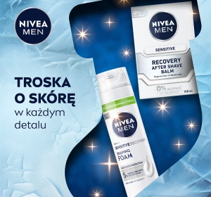 NIVEA MEN Feel Recovered Sensitive Duo набор мужской косметики: пена для бритья + бальзам после бритья