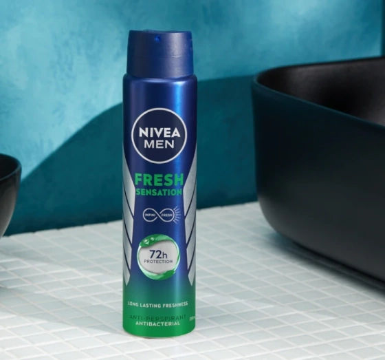 NIVEA MEN FRESH SENSATION АНТИПЕРСПІРАНТ-СПРЕЙ ДЛЯ ЧОЛОВІКІВ 250МЛ