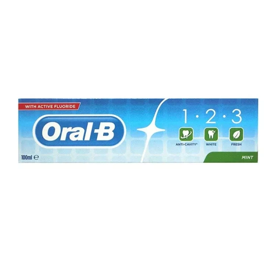 ORAL B 1-2-3 ЗУБНА ПАСТА MINT 100МЛ