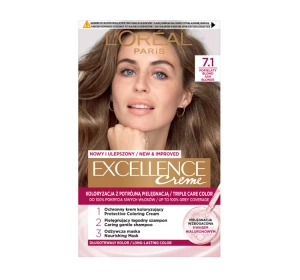 LOREAL EXCELLENCE CREME ФАРБА ДЛЯ ВОЛОССЯ 7.1 ASH BLONDE