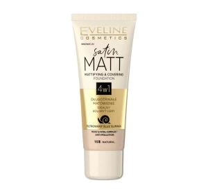 EVELINE SATIN MATT МАТИРУЮЩЕЕ ТОНАЛЬНОЕ СРЕДСТВО 103 NATURAL 30МЛ