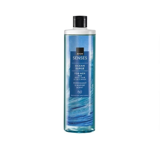 AVON SENSES OCEAN SURGE ГЕЛЬ ДЛЯ МИТТЯ ТІЛА І ВОЛОССЯ 2 IN 1 FOR MEN 250МЛ