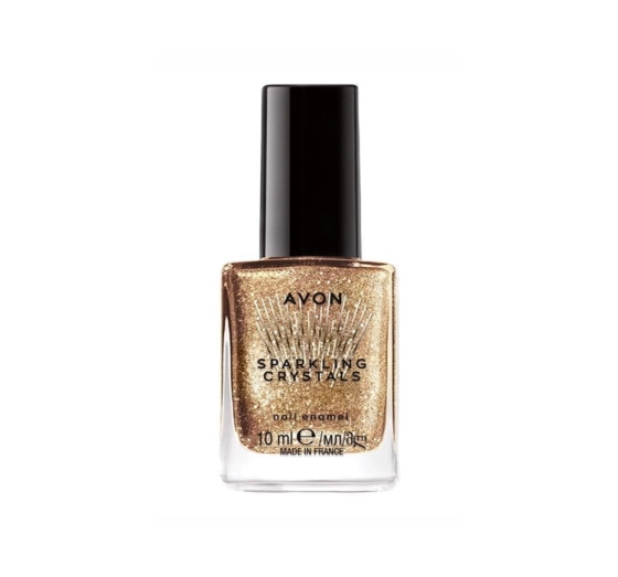 Avon Sprakling Crystals классический лак для ногтей Festive Gold 10 мл