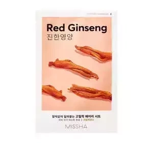 MISSHA AIRY FIT SHEET MASK ПИТАТЕЛЬНАЯ ТКАНЕВАЯ МАСКА RED GINSENG 19МЛ