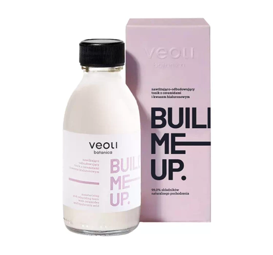Нажмите на картинку, чтобы ее увеличить Veoli Botanica Build Me Up увлажняющий и восстанавливающий тоник с церамидами и гиалуроновой кислотой 150 мл