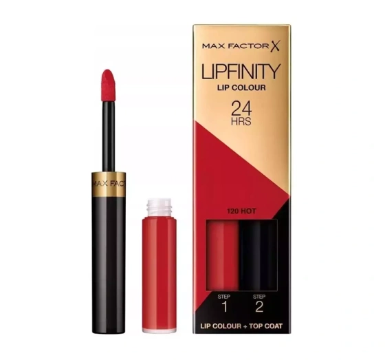 Max Factor Lipfinity помада 135 Lavish Glamour 2,3мл + Top Coat 1,9г