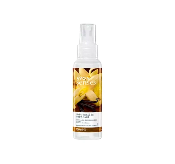 AVON SENSES СПРЕЙ ДЛЯ ТІЛА SOFT VANILLA 100МЛ