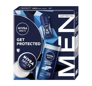 Nivea Men Набор косметики для мужчин крем + роликовый антиперспирант+гель для душа 3 в 1