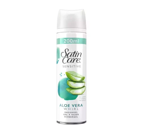 GILLETTE SATIN CARE ALOE VERA ГЕЛЬ ДЛЯ БРИТЬЯ ДЛЯ ЧУВСТВИТЕЛЬНОЙ КОЖИ 200МЛ