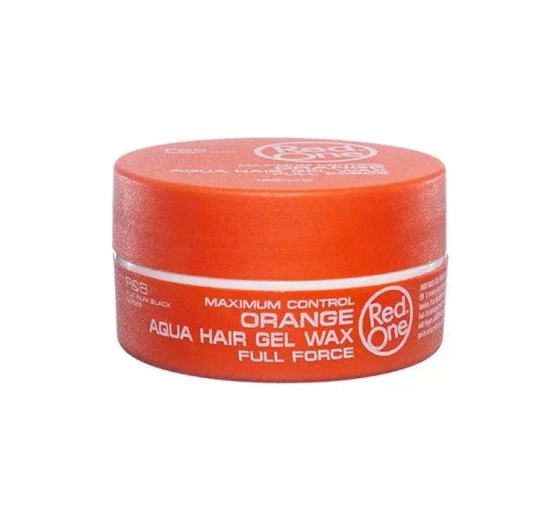 RED ONE MAXIMUM CONTROL ORANGE AQUA HAIR GEL WAX FULL FORCE ВІСК ДЛЯ МОДЕЛЮВАННЯ ВОЛОССЯ 150МЛ