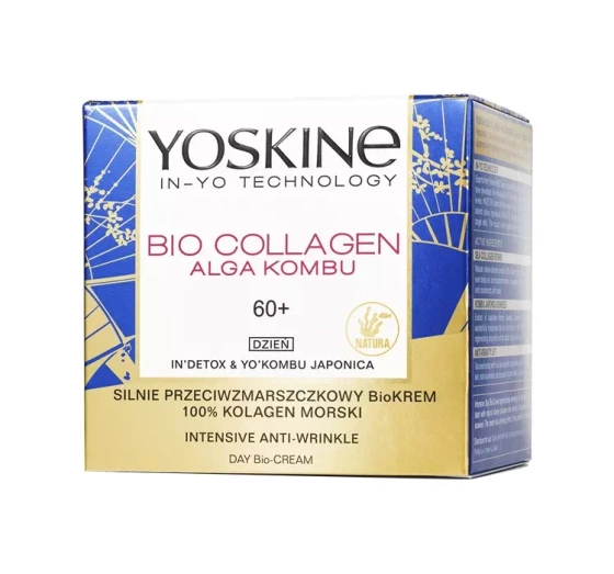 YOSKINE BIO COLLAGEN ALGA KOMBU ИНТЕНСИВНЫЙ БИОКРЕМ ПРОТИВ МОРЩИН НА ДЕНЬ 60+ 50МЛ