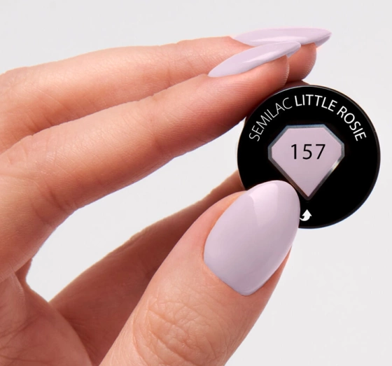 Натисніть на картинку, щоб її збільшити SEMILAC ГІБРИДНИЙ ЛАК УФ LITTLE ROSIE 157