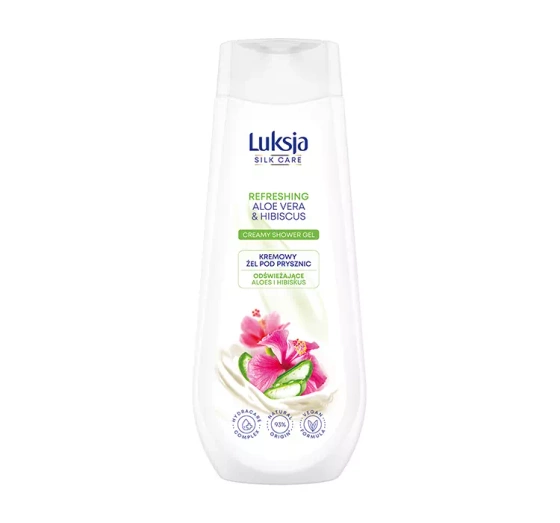 LUKSJA SILK CARE REFRESHING КРЕМОВИЙ ГЕЛЬ ДЛЯ ДУШУ З АЛОЕ ТА ГІБІСКУСОМ 500МЛ