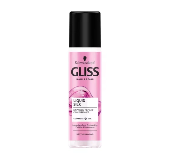 GLISS LIQUID SILK  ЕКСПРЕС-КОНДИЦІОНЕР ДЛЯ МАТОВОГО І ЛАМКОГО ВОЛОССЯ 200МЛ