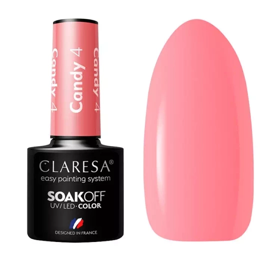 CLARESA SOAK OFF ГЕЛЬ-ЛАК CANDY 4 5МЛ