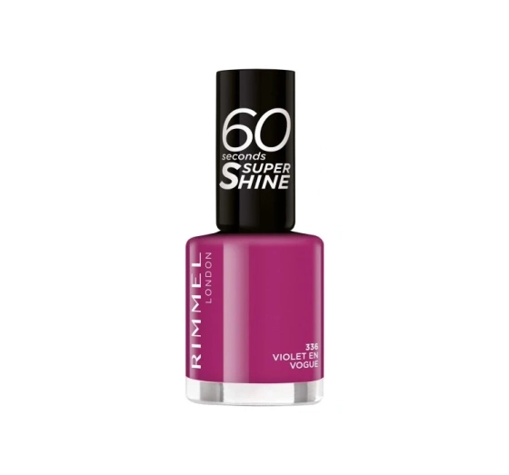 Rimmel 60 Seconds Super Shine лак для нігтів 336 Violet En Vogue 8мл