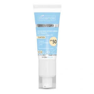 Bielenda Professional Supremelab Hydra Glow захисний гідрокрем для обличчя з тонуючою формулою CC SPF50 40 мл