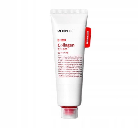 MEDIPEEL Red Lacto Collagen Barrier Cream укрепляющий крем для лица с коллагеном 80 мл