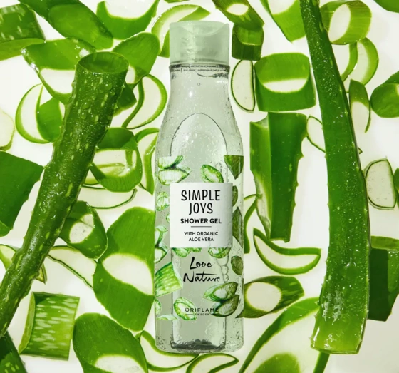 Oriflame Love Nature Simple Joys гель для душа Aloe Vera 250мл