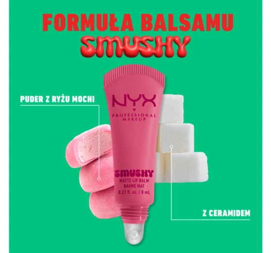 Нажмите на картинку, чтобы ее увеличить NYX Professional Makeup Smushy матовый бальзам для губ 02 Swipe Sesh 8 мл