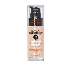REVLON COLORSTAY ТОНАЛЬНОЕ СРЕДСТВО С ВИТАМИНОМ E ДЛЯ ЖИРНОЙ КОЖИ 110 IVORY 30МЛ