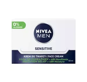 NIVEA MEN SESITIVE FACE CREAM ЗВОЛОЖУВАЛЬНИЙ КРЕМ ДЛЯ ОБЛИЧЧЯ 50МЛ