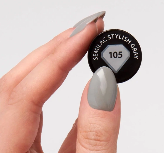 SEMILAC ГІБРИДНИЙ ЛАК УФ STYLISH GRAY 105