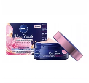 NIVEA ROSE TOUCH НІЧНИЙ КРЕМ ПРОТИ ЗМОРШОК 50 МЛ