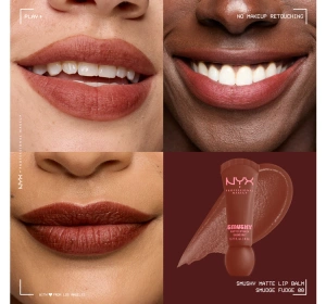 NYX Professional Makeup Smushy матовий бальзам для губ 08 Smudge Fudge 8 мл