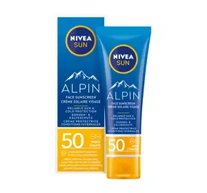 NIVEA SUN ALPIN КРЕМ ДЛЯ ОБЛИЧЧЯ З ВИСОКИМ РІВНЕМ ЗАХИСТУ SPF 50 50МЛ