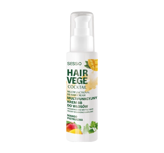 Sessio Hair Vege Cocktail багатофункціональний ВВ-крем для волосся Манго Петрушка 100г