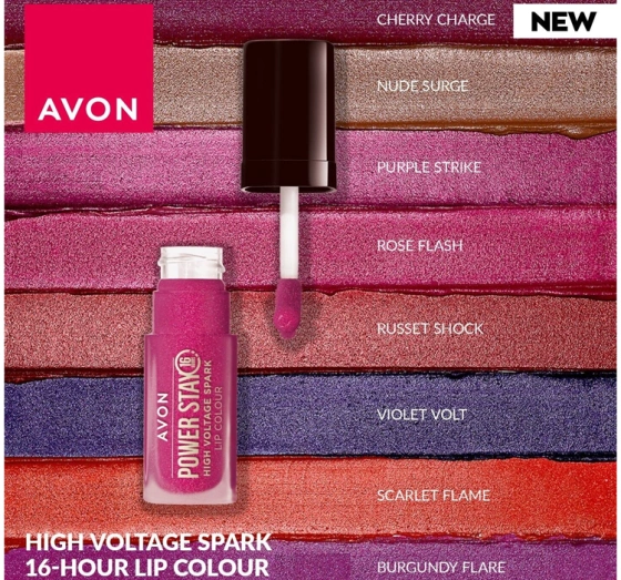AVON POWER STAY РІДКА ПОМАДА ДЛЯ ГУБ SCARLET FLAME 7МЛ