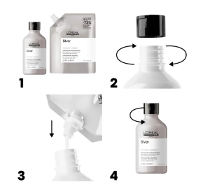 LOREAL PROFESSIONNEL SERIE EXPERT SILVER ШАМПУНЬ ДЛЯ ВОЛОС REFILL 500МЛ