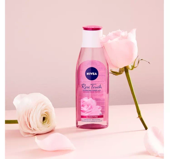 NIVEA ROSE TOUCH ЗВОЛОЖУВАЛЬНИЙ ТОНІК З ТРОЯНДОВОЮ ВОДОЮ 200МЛ