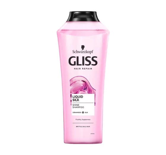 GLISS LIQUID SILK SHINE SHAMPOO ШАМПУНЬ ДЛЯ МАТОВОГО І ЛАМКОГО ВОЛОССЯ 400МЛ