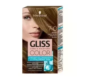 GLISS CARE & MOISTURE COLOR ФАРБА ДЛЯ ВОЛОССЯ З ГІАЛУРОНОВОЮ КИСЛОТОЮ 7-0