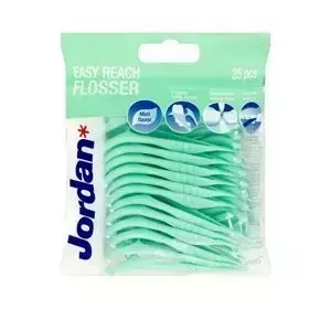 JORDAN EASY REACH FLOSSER ЗУБОЧИСТКИ З ЗУБНИМИ НИТКАМИ 25 ШТУК