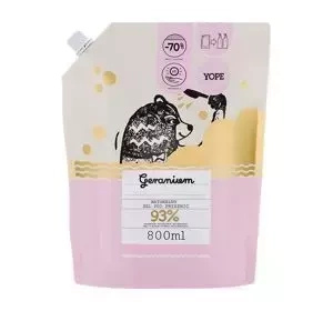 YOPE НАТУРАЛЬНЫЙ ГЕЛЬ ДЛЯ ДУША ГЕРАНЬ REFILL 800МЛ