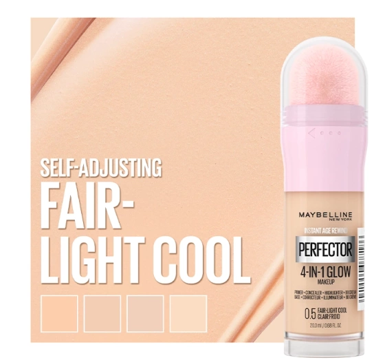 MAYBELLINE INSTANT ANTI AGE PERFECTOR 4IN1 ОСВІТЛЮЮЧИЙ ТОНАЛЬНИЙ ЗАСІБ 0.5 FAIR LIGHT COOL 20МЛ