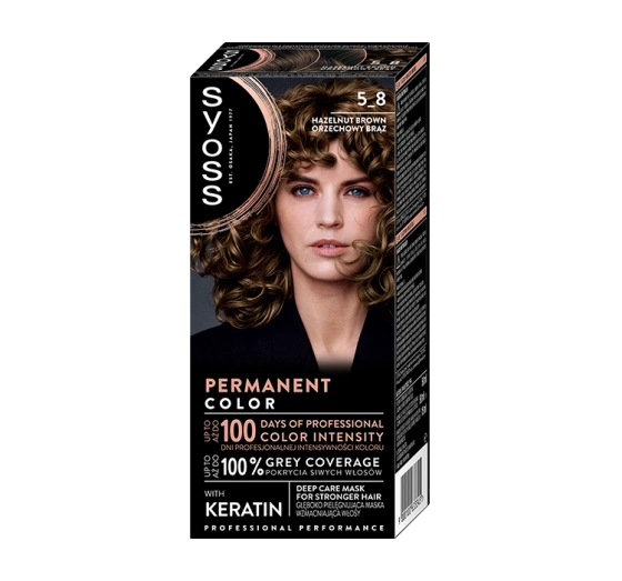 SYOSS PERMANENT СТОЙКАЯ КРАСКА 5_8 ОРЕХОВО-КОРИЧНЕВЫЙ