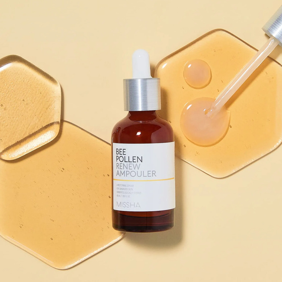 Нажмите на картинку, чтобы ее увеличить Missha Bee Pollen Renew Ampouler — осветляющая ампула для лица, 40 мл