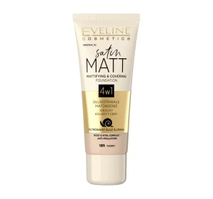 EVELINE SATIN MATT МАТУЮЧИЙ ТОНАЛЬНИЙ ЗАСІБ 101 IVORY 30МЛ