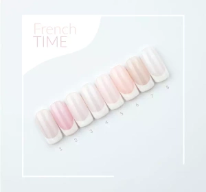 CLARESA SOAK OFF ГЕЛЬ-ЛАК FRENCH TIME 5 5Г